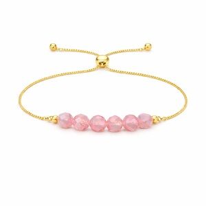 Strawberry Quartz Lariat Bracelet